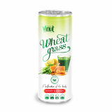 250ml Can Original Wheatgrass juice drink with Honey lime flavor